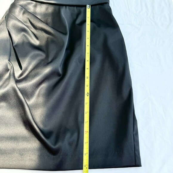 Max And Cleo By BCBG Women’s Pleated Ruffle One Shoulder Mini Dress Black Size 4 - Picture 9 of 16